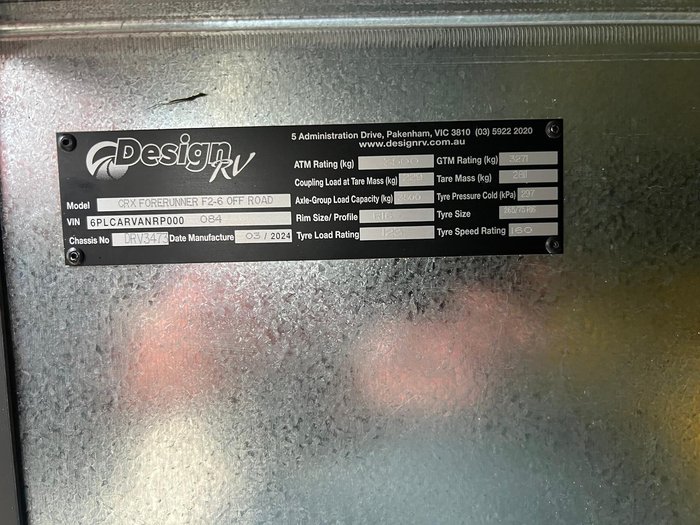 2024 Design RV Crx Semi Off Road F2-6, 21'10''