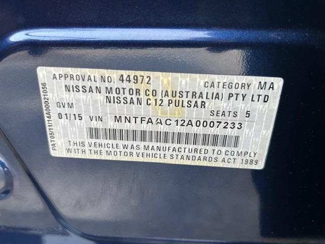 2015 Nissan Pulsar ST C12 Series 2 Deep Sapphire