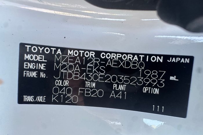 2024 Toyota Corolla Ascent Sport