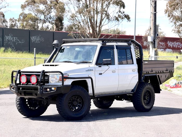 2019 Toyota Landcruiser Workmate VDJ79R 4X4 Dual Range French Vanilla