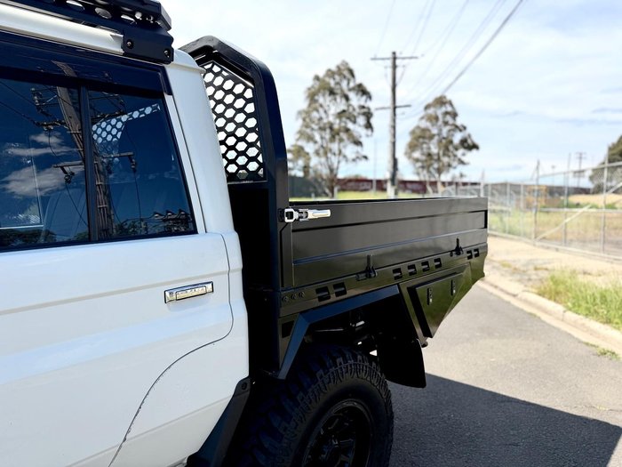2019 Toyota Landcruiser Workmate VDJ79R 4X4 Dual Range French Vanilla