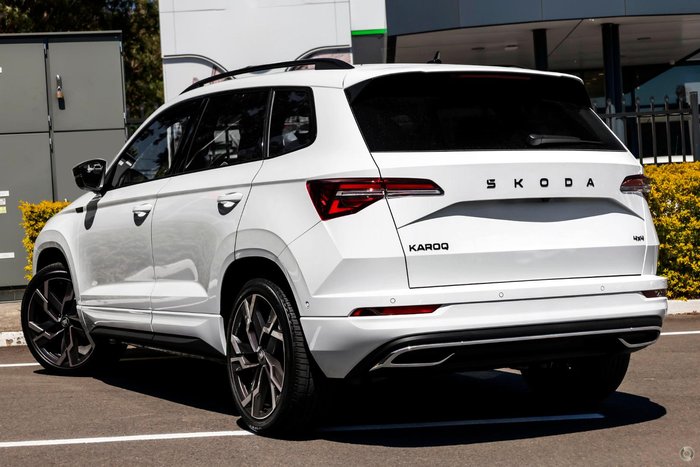 2025 SKODA Karoq 140TSI Sportline NU MY25 AWD Moon White