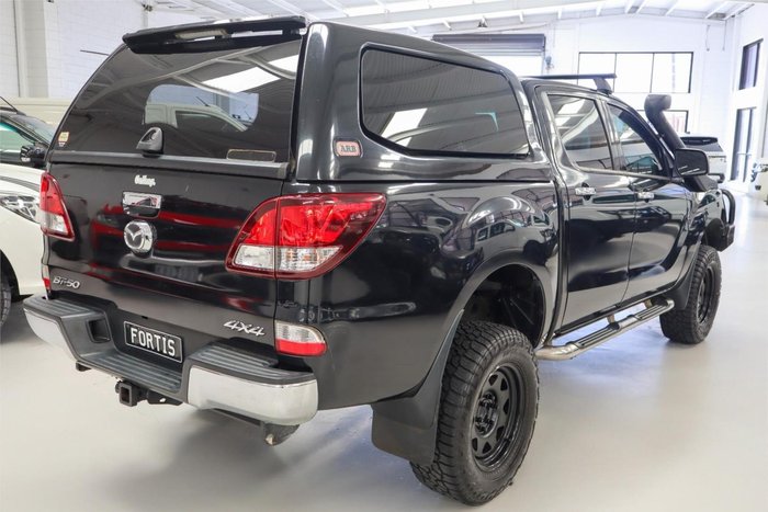 2017 Mazda BT-50 GT UR 4X4 Dual Range Jet Black