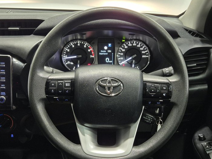 2021 Toyota Hilux Workmate TGN121R 4x2 Glacier White