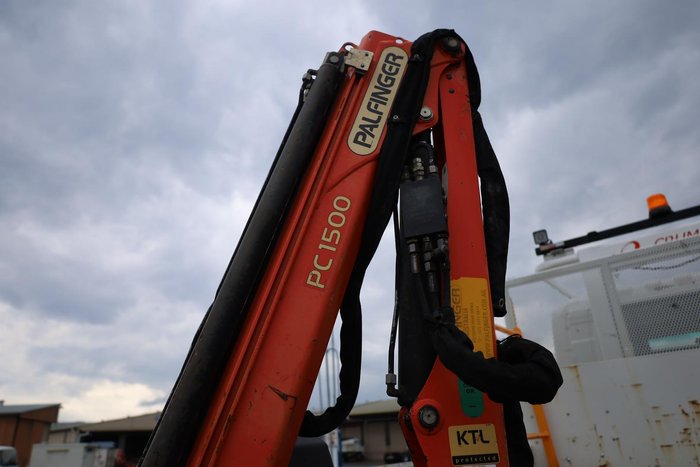 2022 Isuzu N Series NPS 75/45-155 Dropside Tray with Crane White