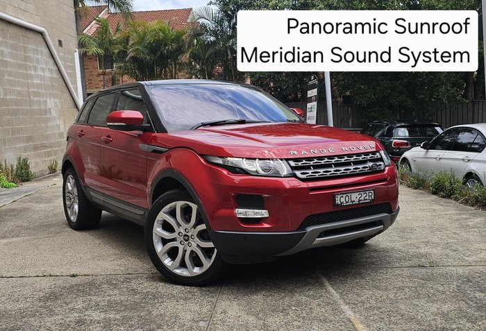 2013 Land Rover Range Rover Evoque TD4 Pure L538 MY13 4X4 Constant Firenze Red