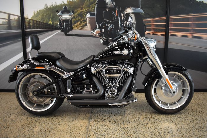 2022 Harley-davidson FLFBS FAT BOY S (114) VIVID BLACK