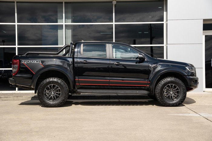 2021 Ford Ranger Raptor PX MkIII MY21.25 4X4 Dual Range Shadow Black