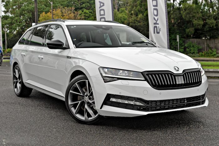 2024 SKODA Superb 206TSI SportLine NP MY24 4X4 Constant Moon White