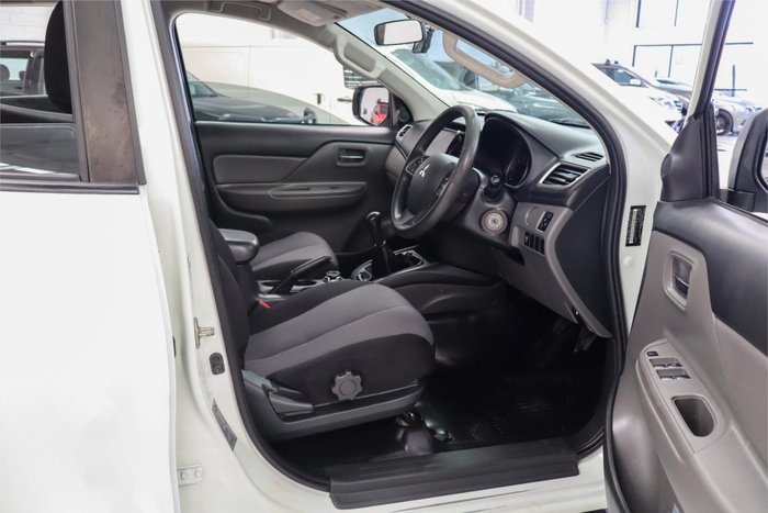 2018 Mitsubishi Triton GLX+ MQ MY18 4X4 Dual Range White