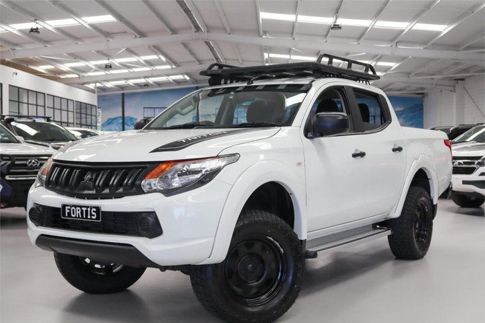 2018 Mitsubishi Triton GLX+ MQ MY18 4X4 Dual Range White
