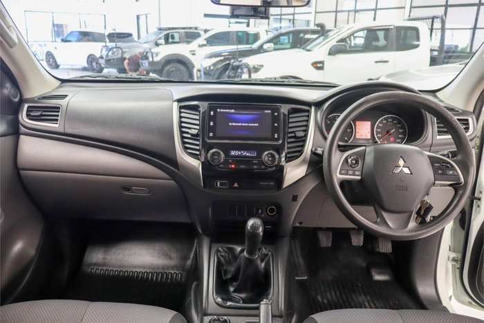 2018 Mitsubishi Triton GLX+ MQ MY18 4X4 Dual Range White