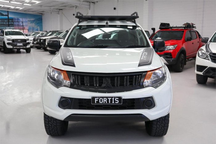 2018 Mitsubishi Triton GLX+ MQ MY18 4X4 Dual Range White