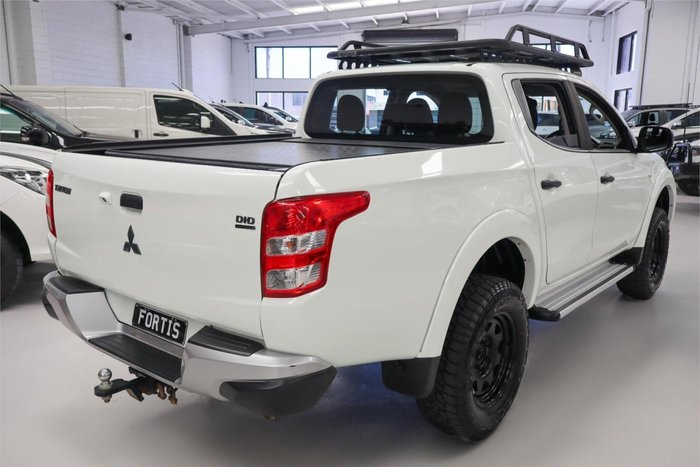 2018 Mitsubishi Triton GLX+ MQ MY18 4X4 Dual Range White
