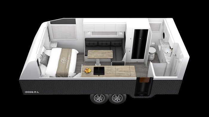 2025 Wonderland RV Amaroo 19Ft Rear Entry Door
