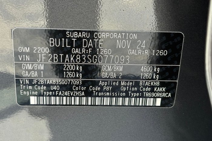 2024 Subaru Outback AWD Sport XT