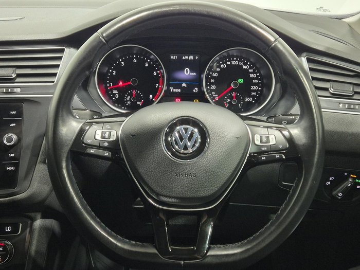 2020 Volkswagen Tiguan 132TSI Comfortline Allspace 5N MY20 Four Wheel Drive Pure White