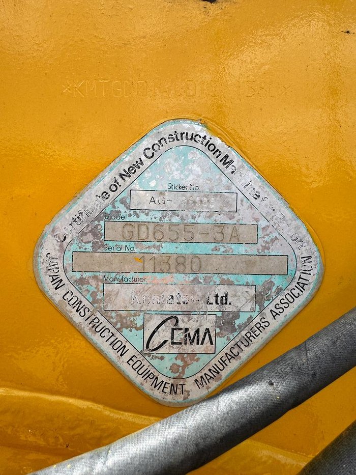 2007 Komatsu Grader Gd655-3A