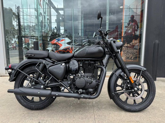 2025 Royal Enfield (see Also Enfiel CLASSIC 350 HALCYON STEALTH BLACK