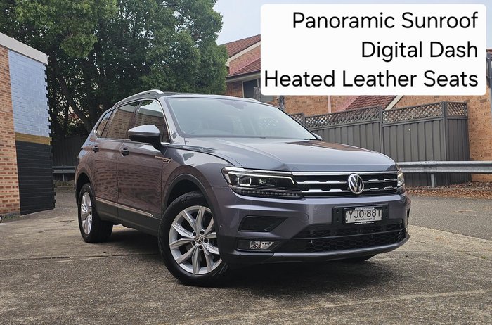 2020 Volkswagen Tiguan 132TSI Comfortline Allspace 5N MY20 Four Wheel Drive Pyrite Silver