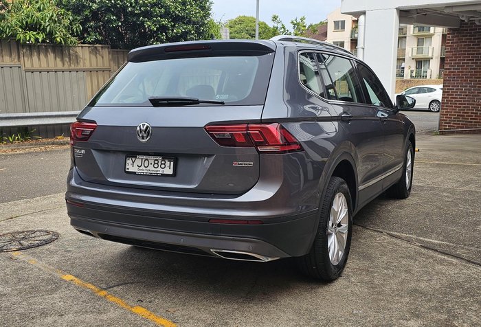 2020 Volkswagen Tiguan 132TSI Comfortline Allspace 5N MY20 Four Wheel Drive Pyrite Silver