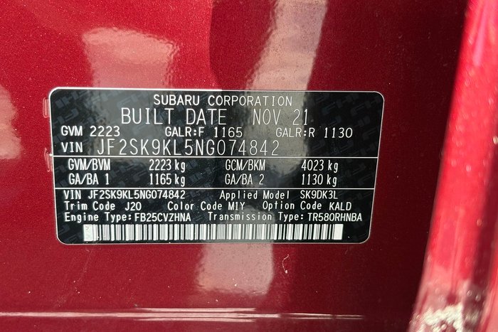 2022 Subaru Forester 2.5i-L