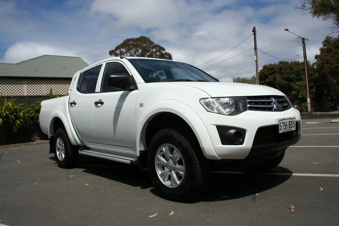2014 Mitsubishi Triton GLX MN MY15 4X4 Dual Range White