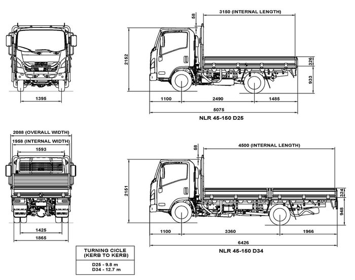 2025 Isuzu Nlr 45-150 Dt D25 Tray Pack NLR 45-150 DT D25 Tray Pack