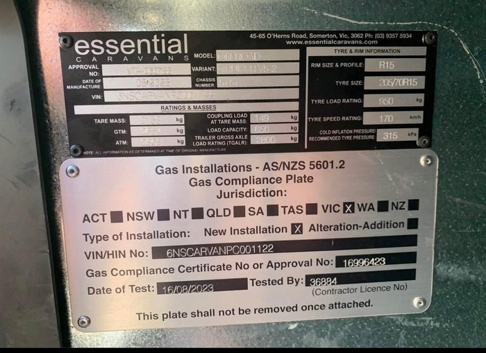 2023 Essential Caravans Cruiser 20'6''