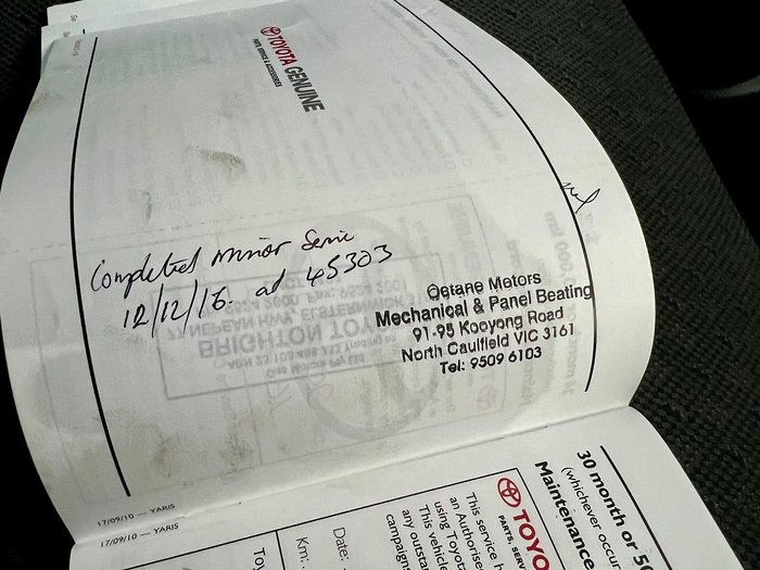 2011 Toyota Yaris YR NCP90R MY11 Graphite