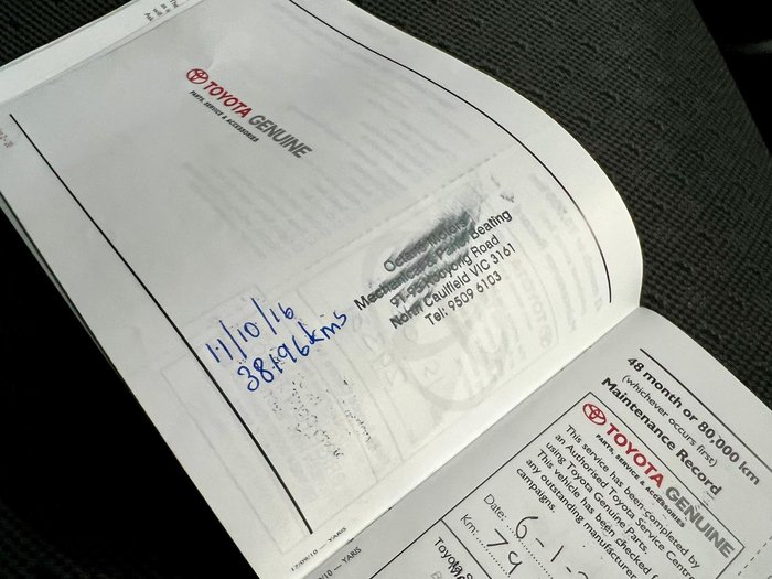 2011 Toyota Yaris YR NCP90R MY11 Graphite