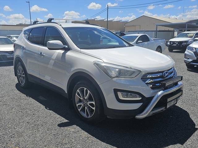 2014 Hyundai Santa Fe Elite DM MY14 4X4 On Demand WHITE