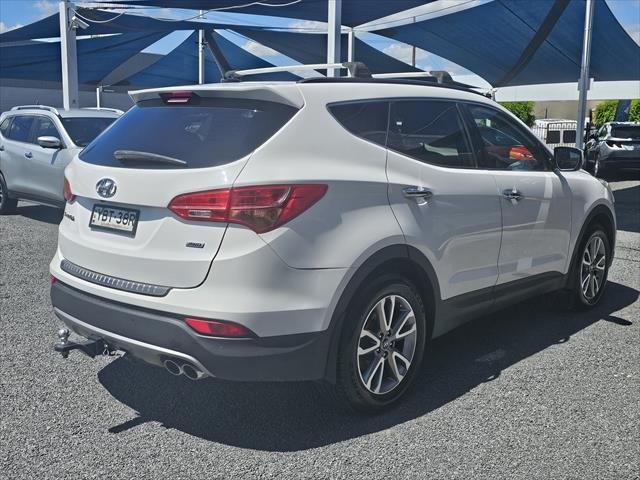 2014 Hyundai Santa Fe Elite DM MY14 4X4 On Demand WHITE