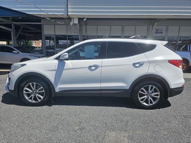 2014 Hyundai Santa Fe Elite DM MY14 4X4 On Demand WHITE