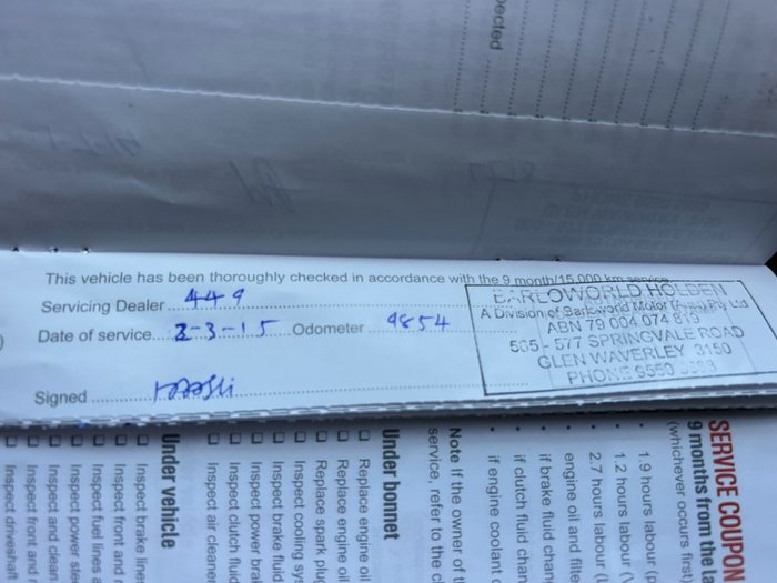 2013 HOLDEN COMMODORE International