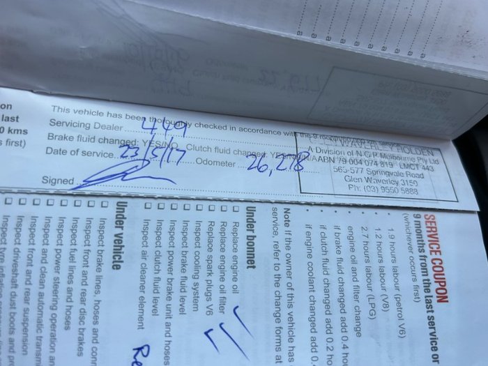 2013 HOLDEN COMMODORE International