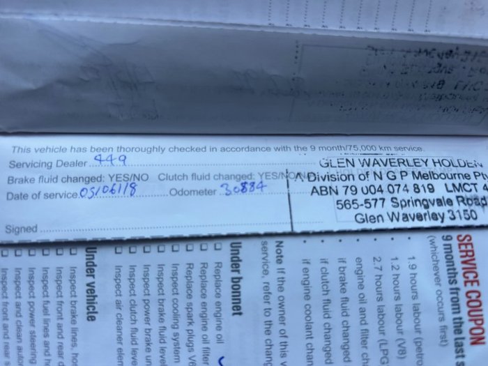 2013 HOLDEN COMMODORE International