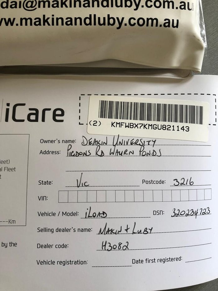 2016 Hyundai iLoad TQ3-V Series II MY16 Creamy White