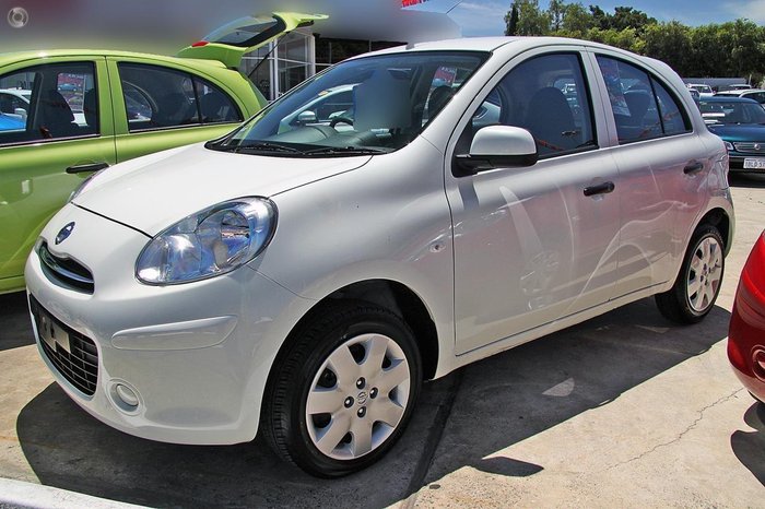 2012 Nissan Micra ST-L K13 Geneva White