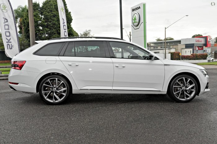 2024 SKODA Superb 206TSI SportLine NP MY24 4X4 Constant Moon White