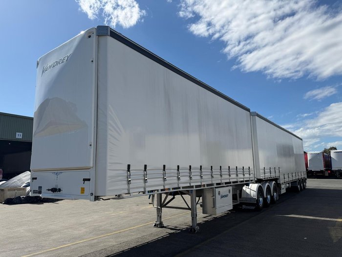 2018 Vawdrey St3 34 Pallet A Sd On B Drop Deck Mezz R/T Sliding Mezz