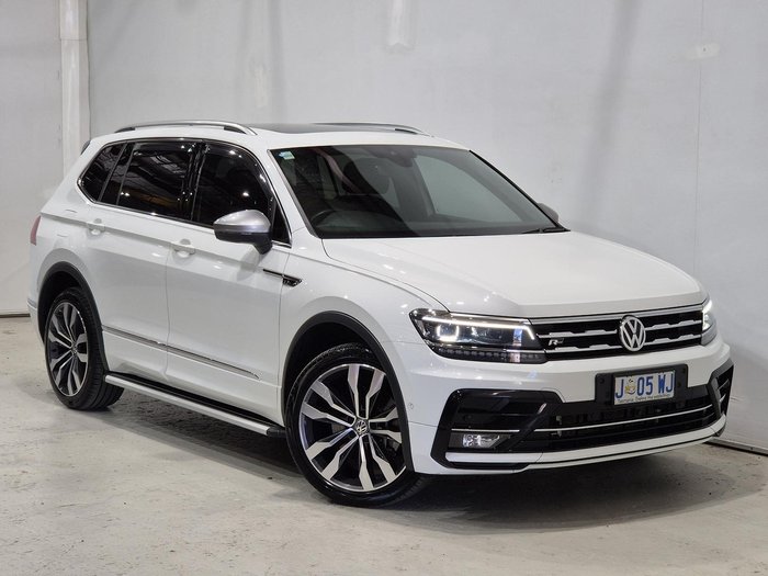 2021 Volkswagen Tiguan 162TSI R-Line Allspace 5N MY22 Four Wheel Drive Pure White