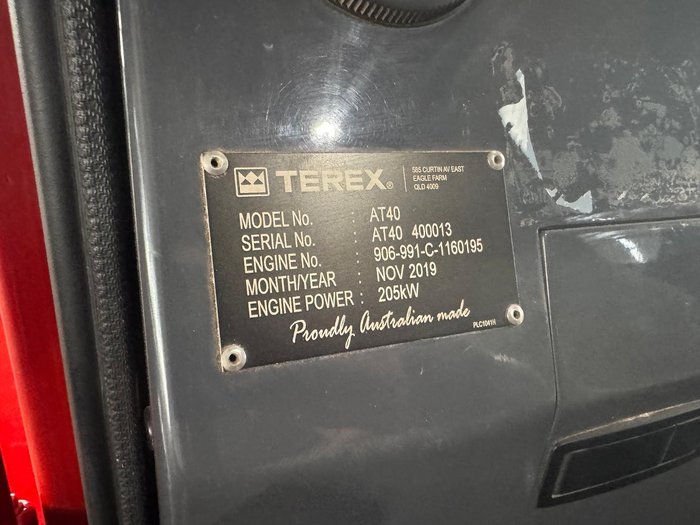 2019 Franna AT40 Red