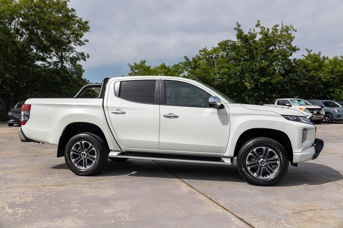 2019 Mitsubishi Triton GLS Premium MR MY20 4X4 Dual Range White
