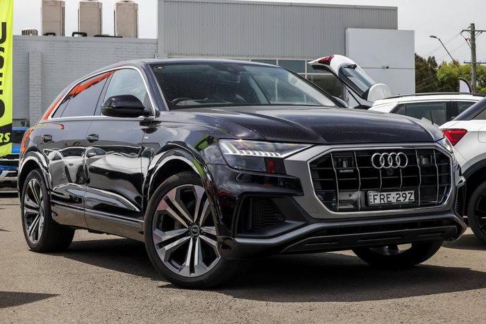 2021 Audi Q8 55 TFSI S line F1 MY22 Four Wheel Drive Mythos Black