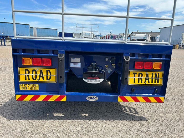 2025 CIMC 45' / 13.7M Flat Top B Trailer, In Brisbane Blue