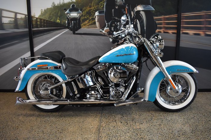 2017 Harley-davidson FLSTN SOFTAIL DELUXE crushed ice/ teal