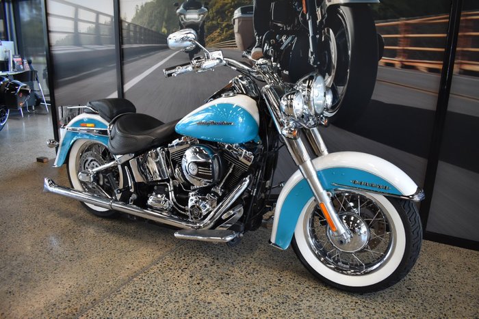 2017 Harley-davidson FLSTN SOFTAIL DELUXE crushed ice/ teal