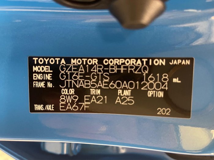 2024 Toyota Corolla GR GTS GZEA14R Four Wheel Drive Eclectic Blue
