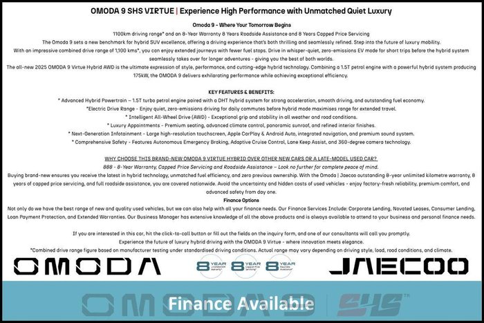 2025 Omoda Omoda 9 Virtue